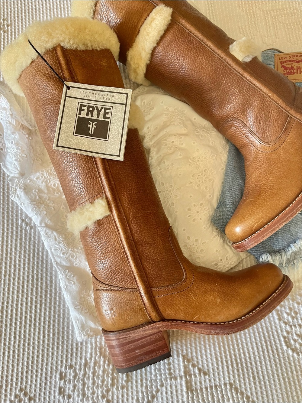FRYE | Shearling Campus Boots - Picture 3 of 8